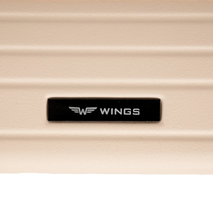 Walizka duża Wings ABS+ 28" Customized DIRTY WHITE POPIERSIE customized