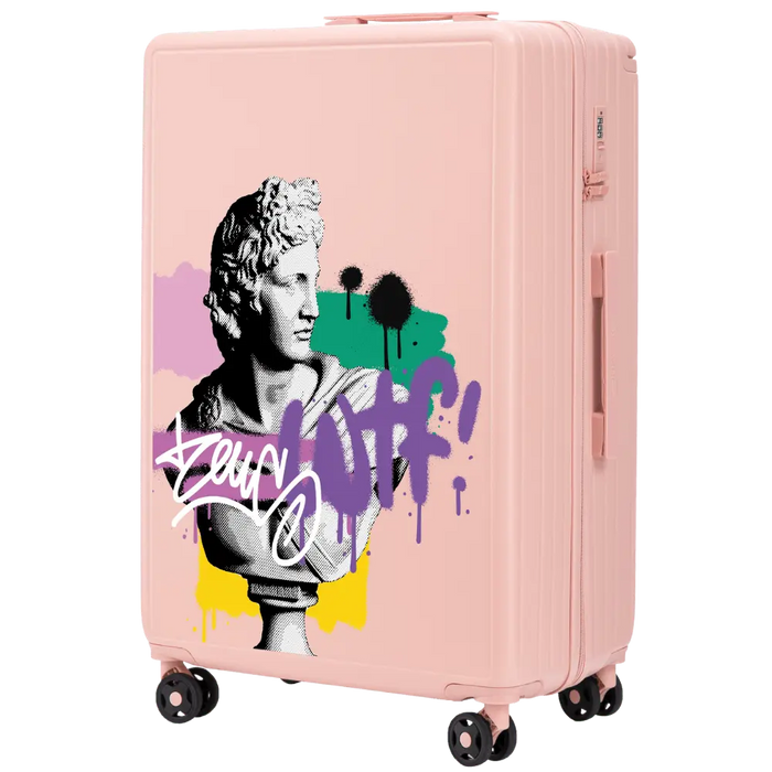 Walizka duża Wings ABS+ 28" Customized SOFT PINK ZEUS customized