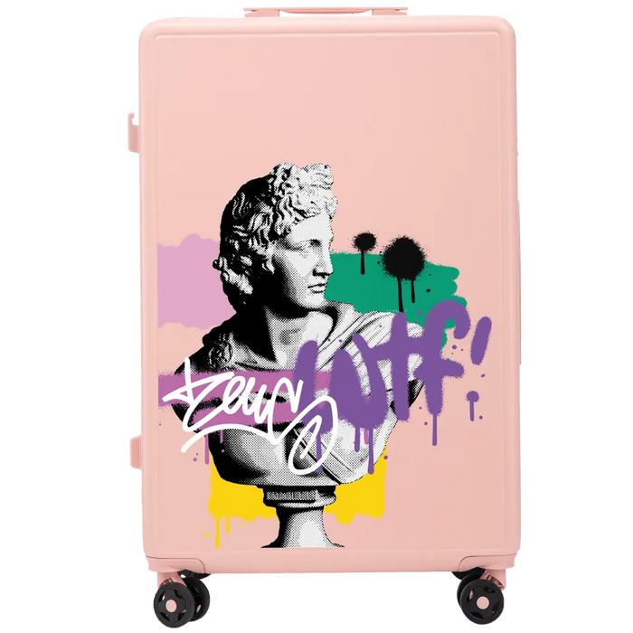 Walizka duża Wings ABS+ 28" Customized SOFT PINK ZEUS customized