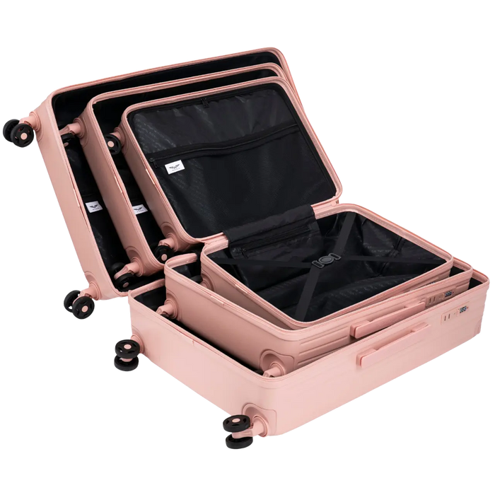 Walizka duża Wings ABS+ 28" Customized SOFT PINK ZEUS customized