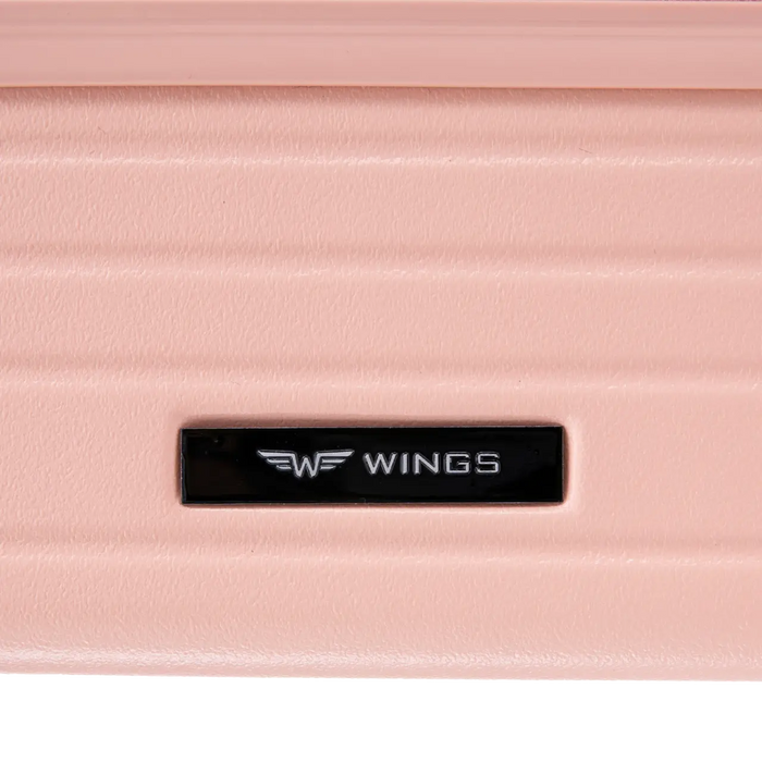 Walizka duża Wings ABS+ 28" Customized SOFT PINK ZEUS customized