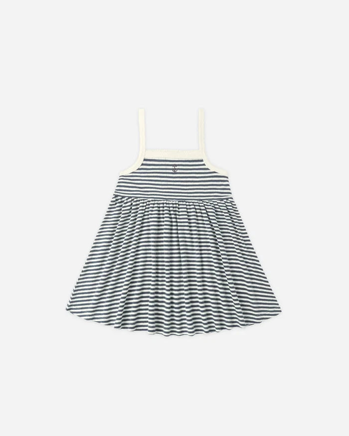 Lea Dress - Navy Stripe