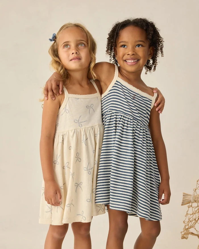 Lea Dress - Navy Stripe