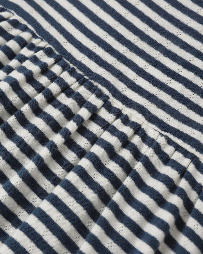 Lea Dress - Navy Stripe