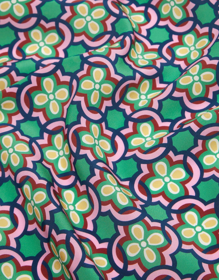 Liberty Fabrics Kensington Crepe de Chine Fabric, Daisy Loop A