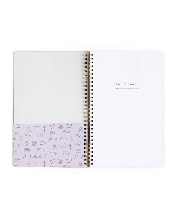 Lilac Church Notes Bible Reference Notebook with Maps