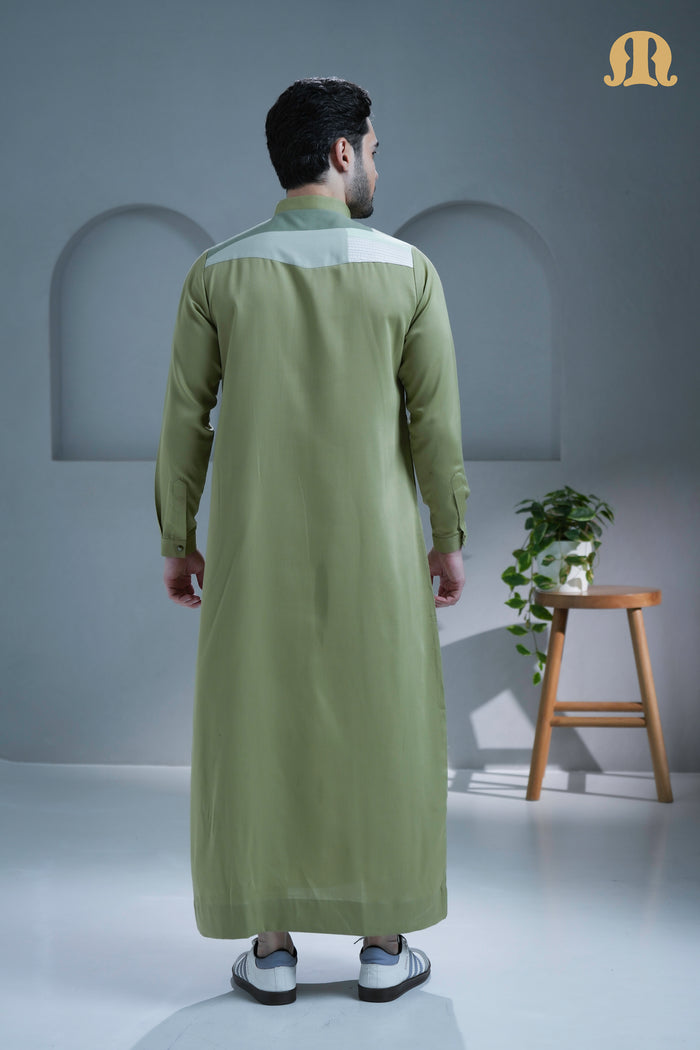 Logi Green Thobe For Men