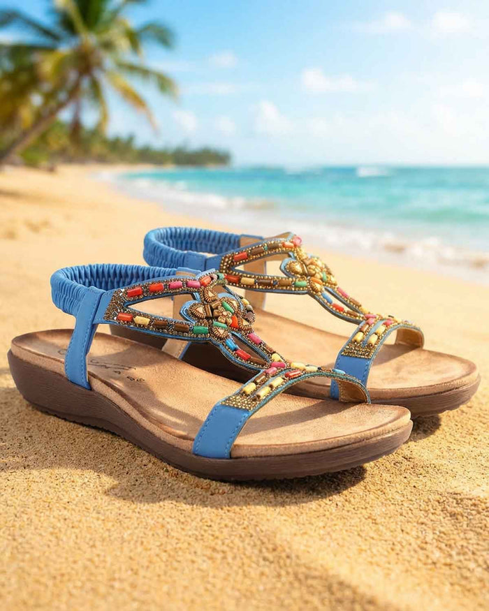 Lunar Mariella Ladies Sandal - Blue - Lunar