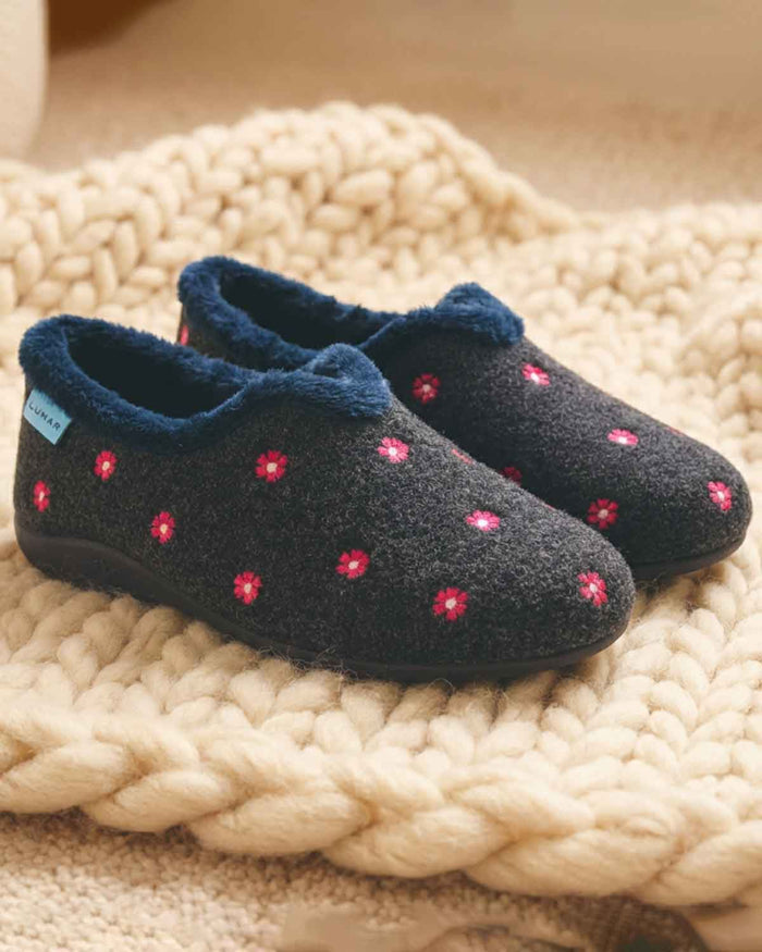 Lunar Mira Slipper - Navy - Lunar