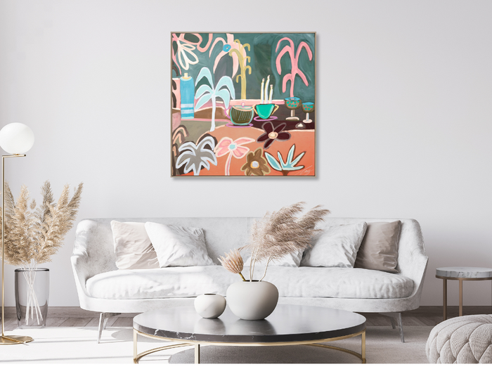Lunchtime Couture | Framed Canvas Print