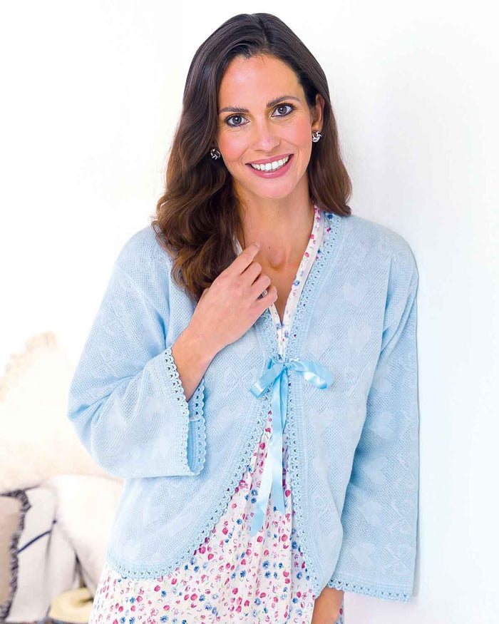 Lux Lux Bed Jacket - Blue - Lux Lux