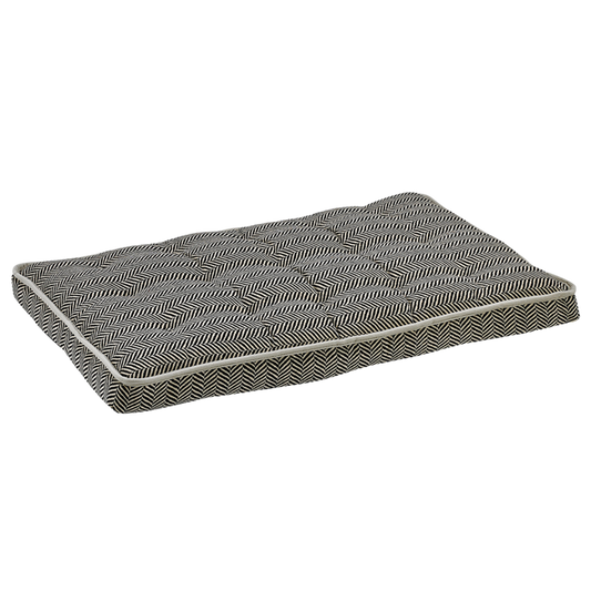 HERRINGBONE-LUXURY-DOG-CRATE-KENNEL-MAT-MATTRESS