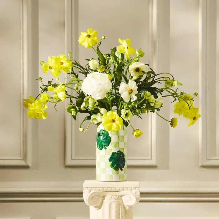 Mackenzie-Childs Vase Clover Collectors Series Edition