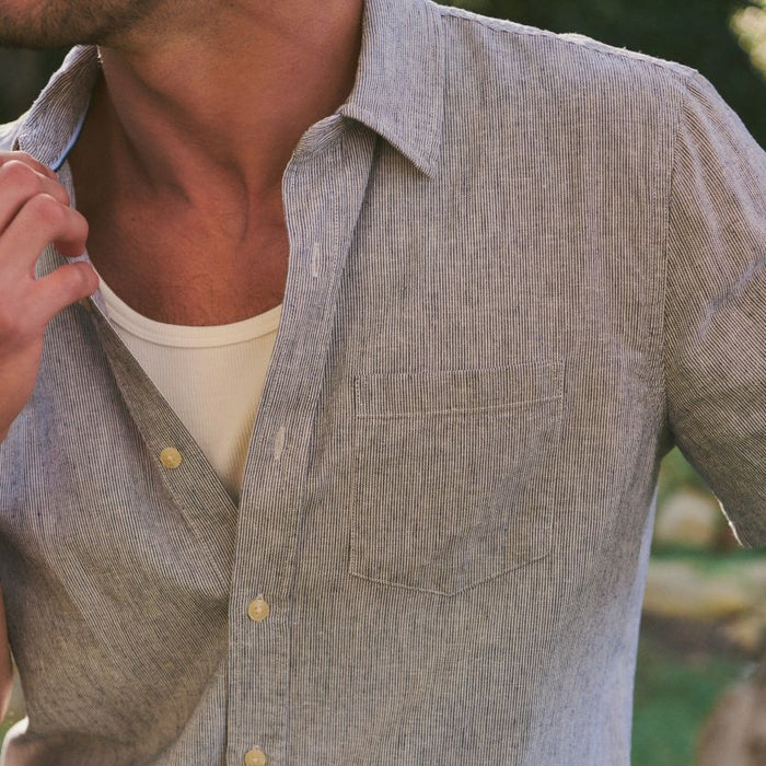 Marine Layer Men's Better-Than-Linen Short Sleeve Shirt