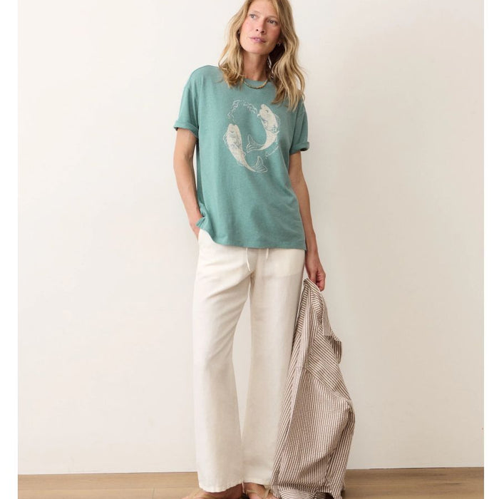 Marine Layer Women's Oversized Hemp Graphic Tee