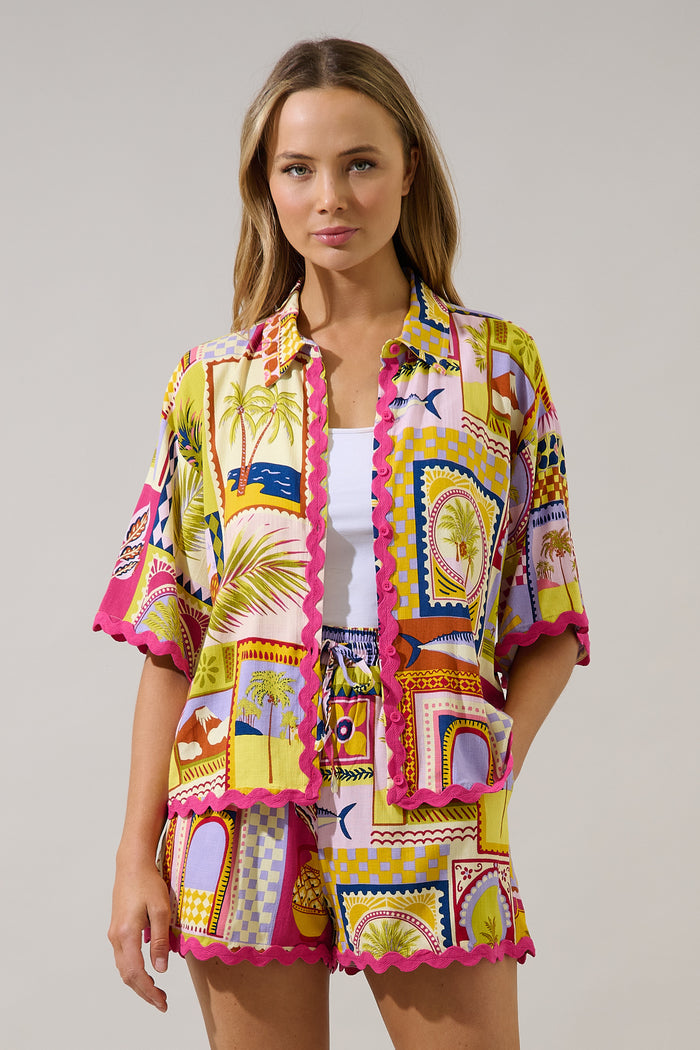 Marnie Button Up Shirt Talmar Postcard