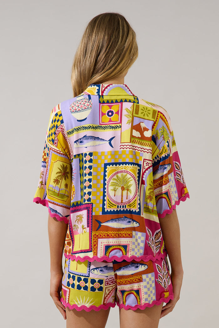 Marnie Button Up Shirt Talmar Postcard