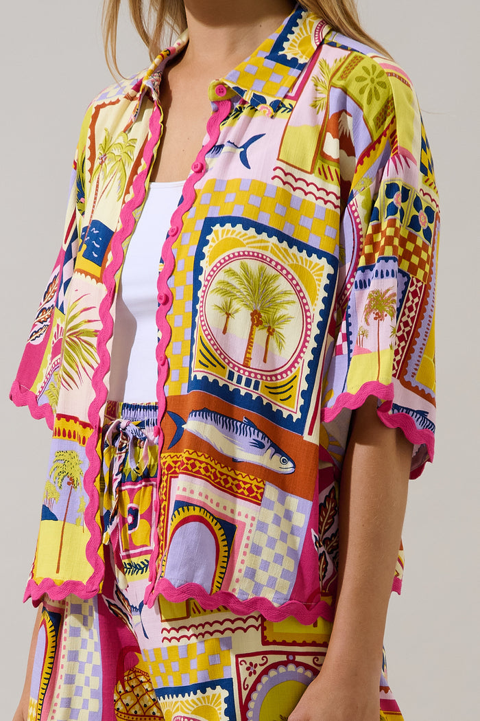 Marnie Button Up Shirt Talmar Postcard