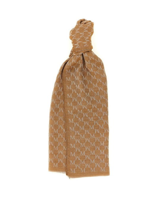 Max Mara Brown Cotton Foulard