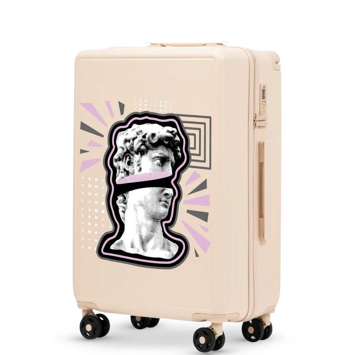 Walizka średnia Wings ABS+ 24" Customized DIRTY WHITE POPIERSIE customized