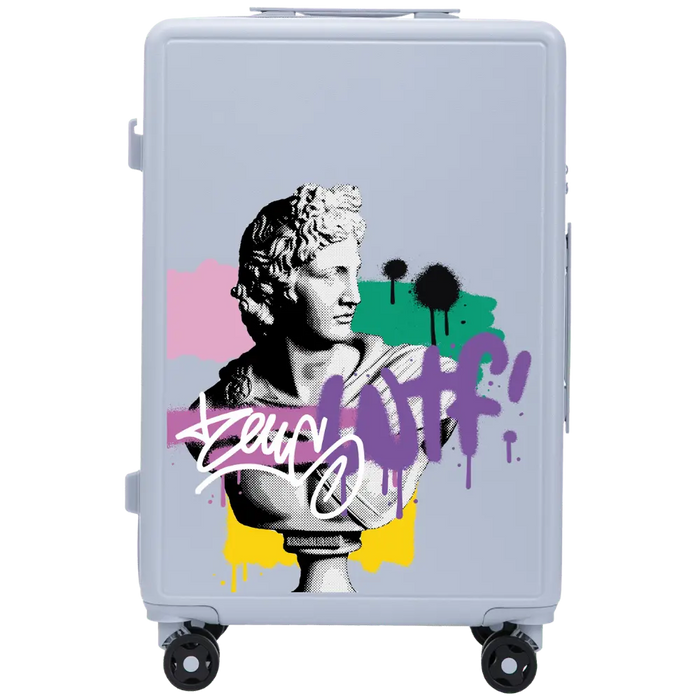 Walizka średnia Wings ABS+ 24" Customized PASTEL BLUE ZEUS customized