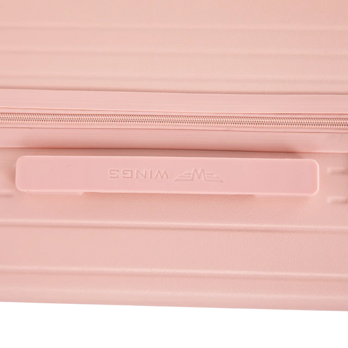Walizka średnia Wings ABS+ 24" Customized SOFT PINK DOG customized