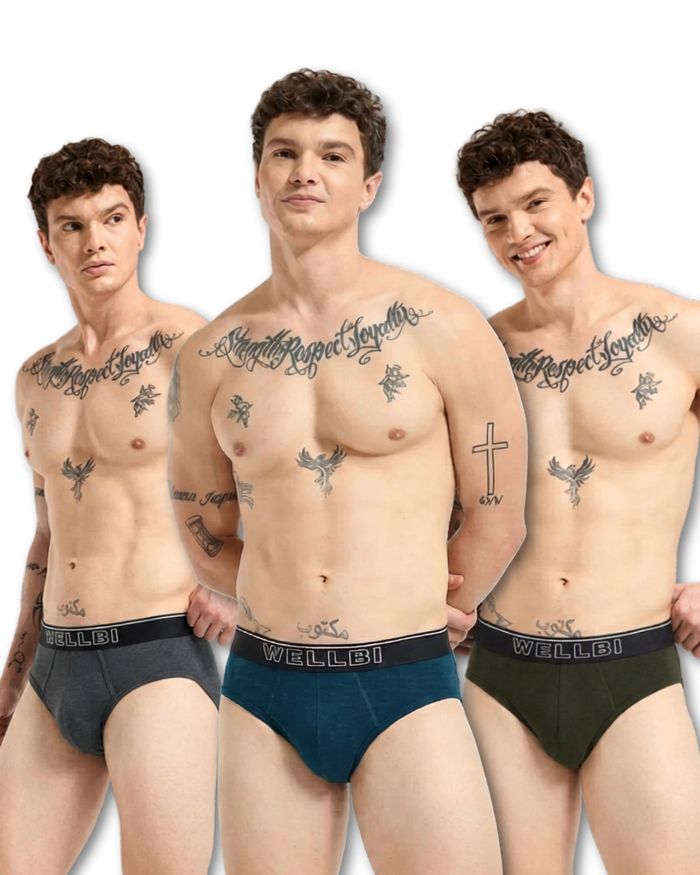 Men's Bamboo Active Briefs - Pack of 3