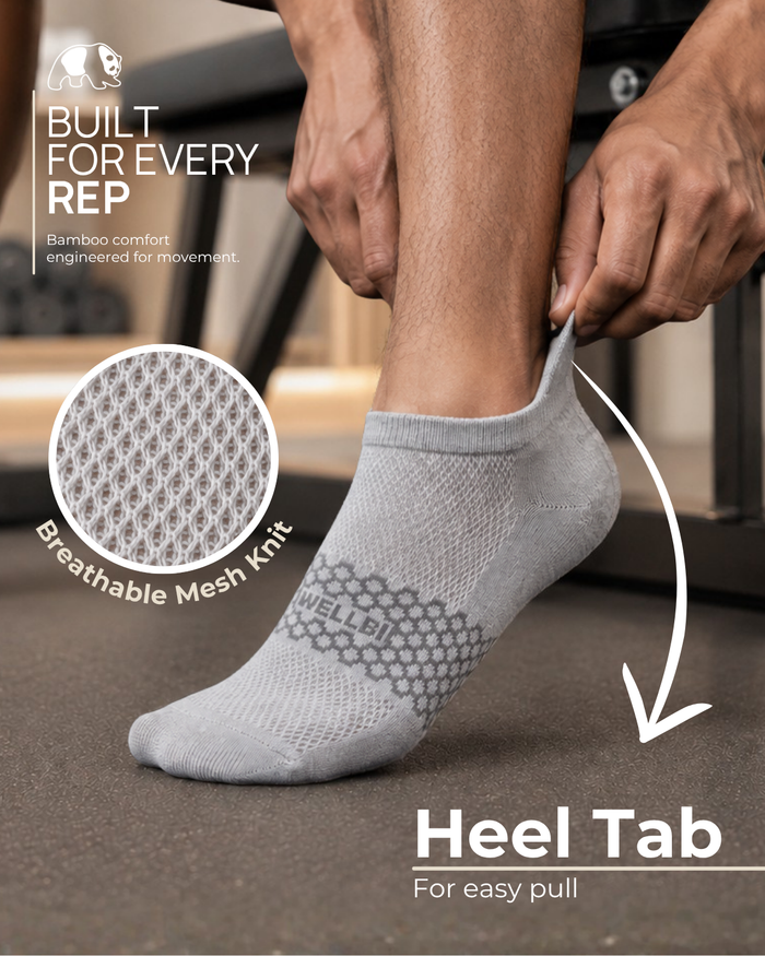 Men's Bamboo Ankle Socks - Pack of 3