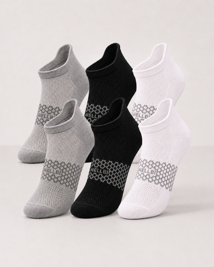 Men's Bamboo Ankle Socks - Pack of 6