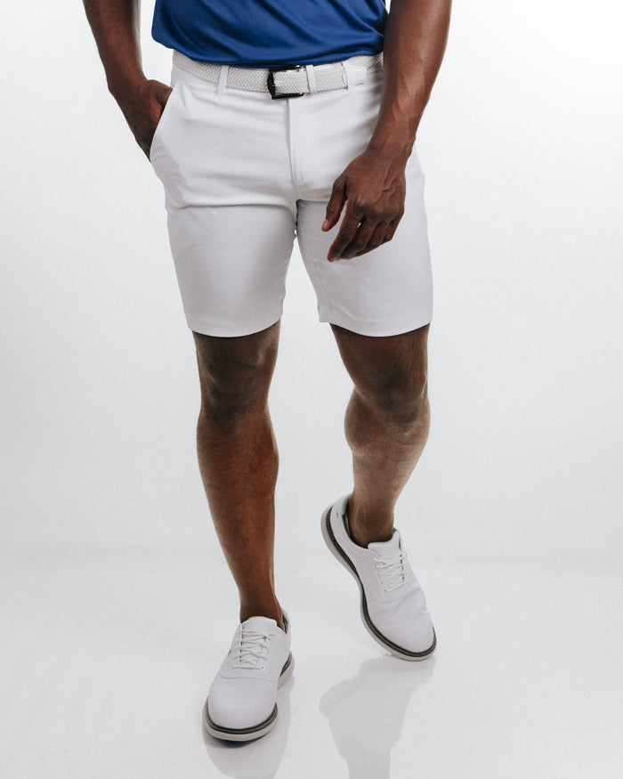 Men's White Golf Shorts