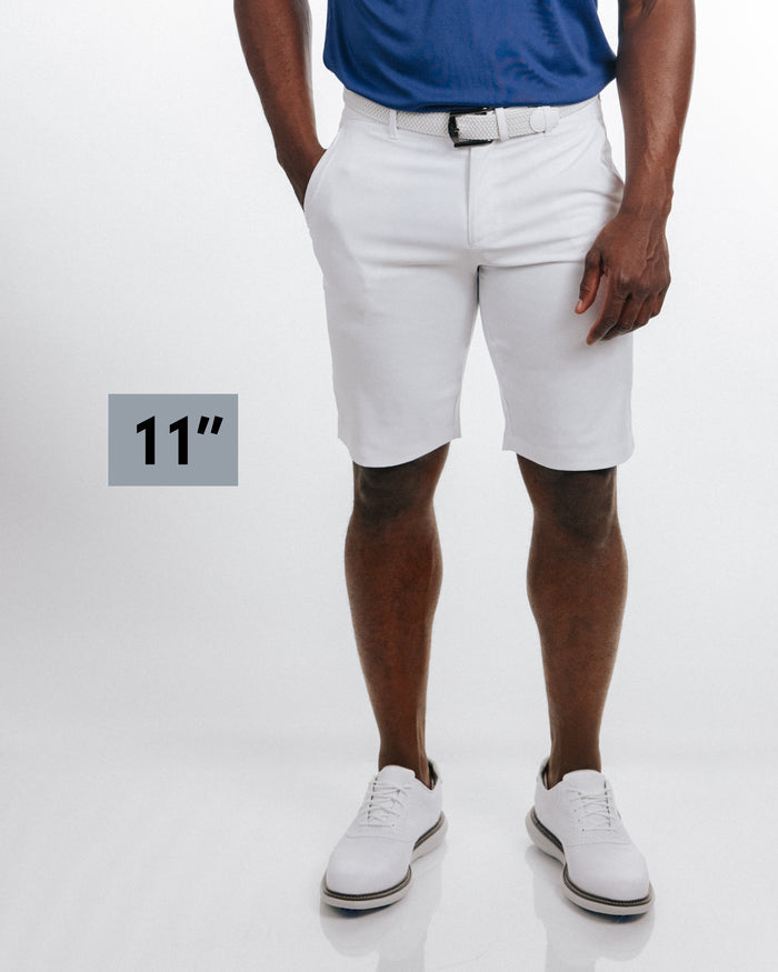 Men's White Golf Shorts