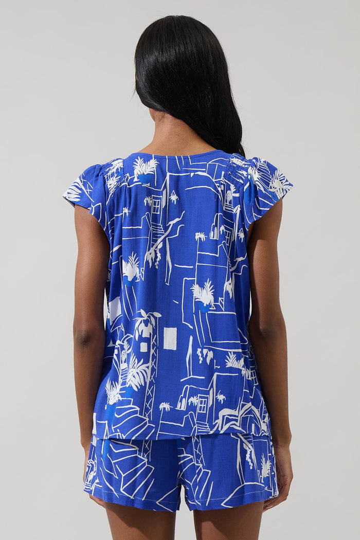 Mims Town Dade Ruffle Top