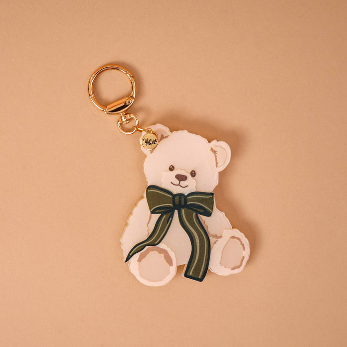 Mirror Bag Charm-Teddy Bear Theo