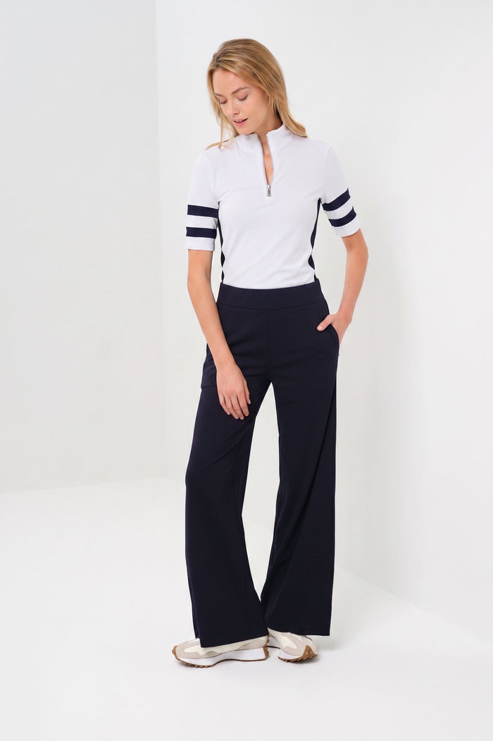 Mita Comfortable Travel Pull On Wide Leg Pant