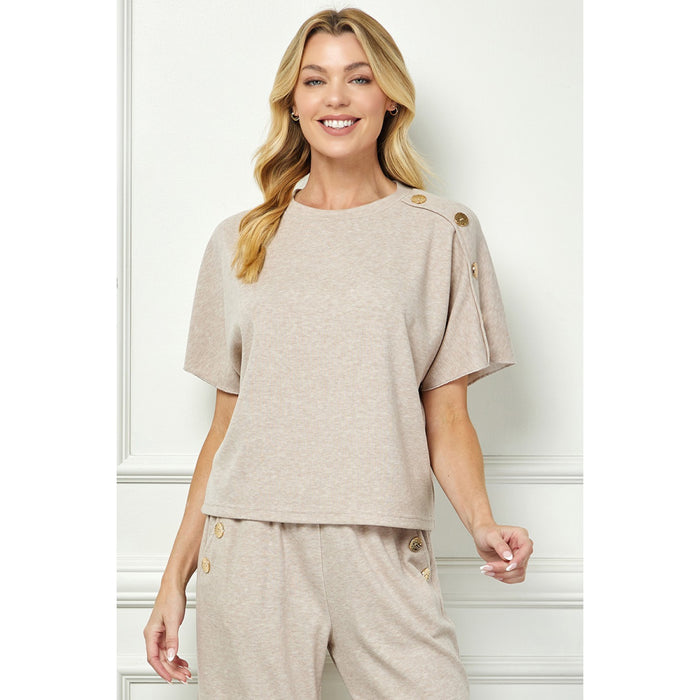 Mocha Gold Button Set 4154/7475 -