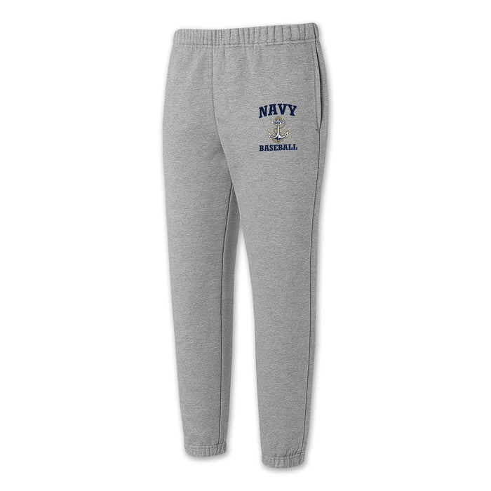 Navy Anchor Baseball Sweatpants
