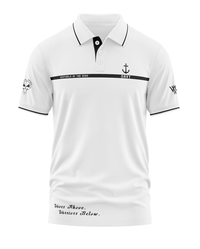 Navy Sentnels Polo Collar T-Shirt