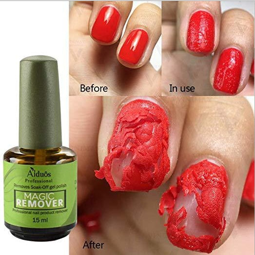 New Nail Polish Burst Magic Nail Polish Remover  Fast Soak Off Sticky  Nail Gel Polish Degreaser Cleaner Benspiti