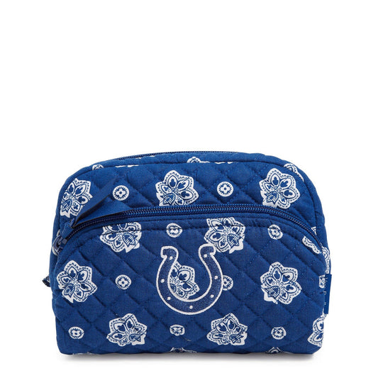 NFL Medium Cosmetic Bag-Indianapolis Colts Bandana-Image 1-Vera Bradley