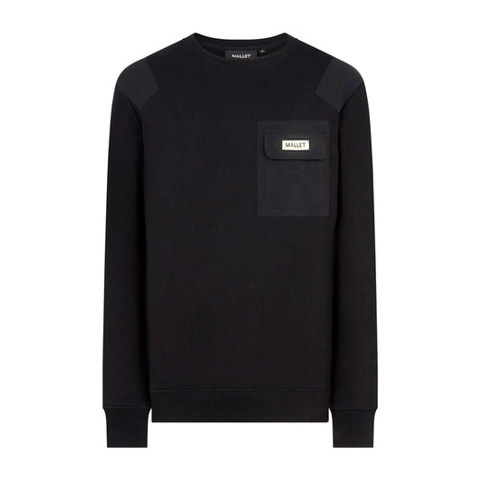 Mallet London - Mens - Nylon Patch Crew Black
