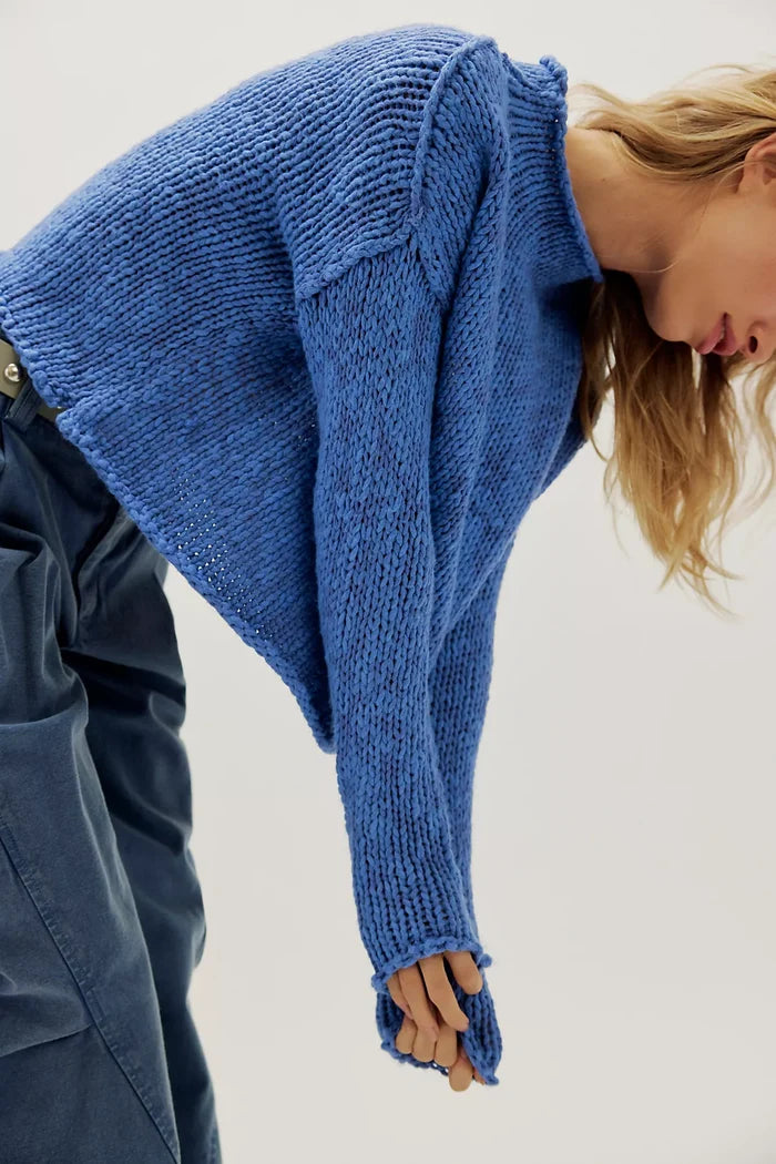 Opal Sweater - Peri Blue