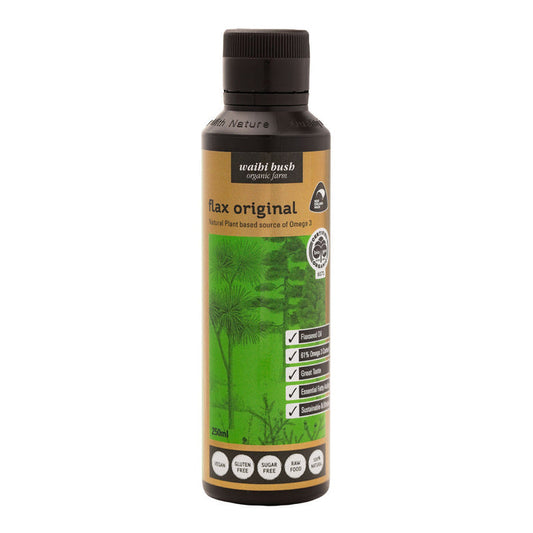 Waihi Bush Organic Flax Original - Flax Seed Oil_1