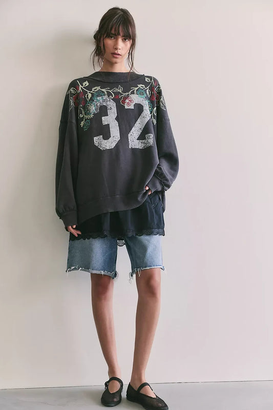 Palm Springs Graphic - Washed Black Combo