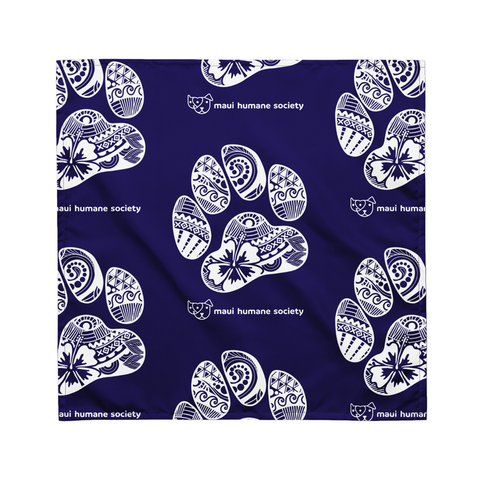 Paw Print Bandana - Blue