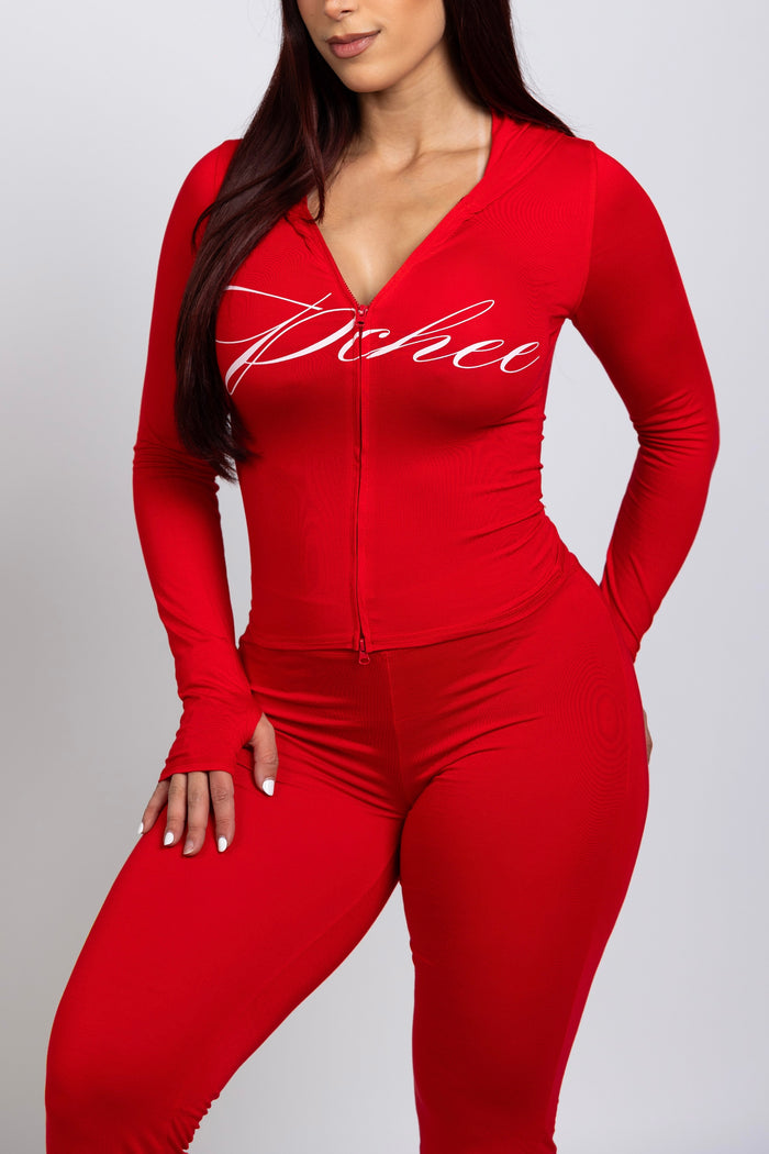 Pchee Red Tracksuit — view 2