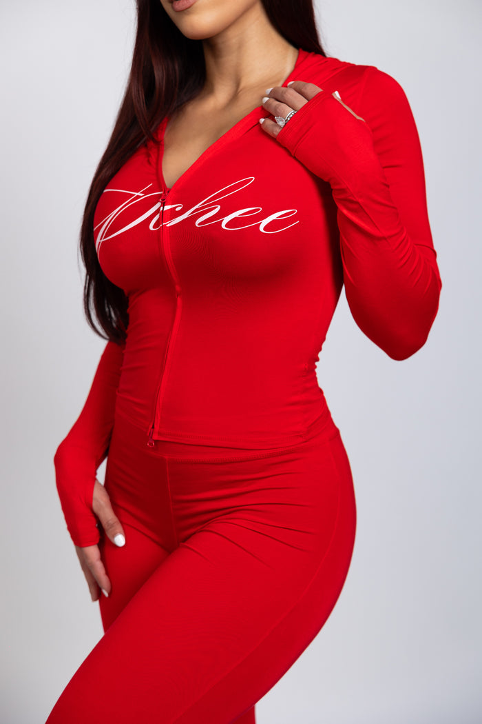 Pchee Red Tracksuit — view 3