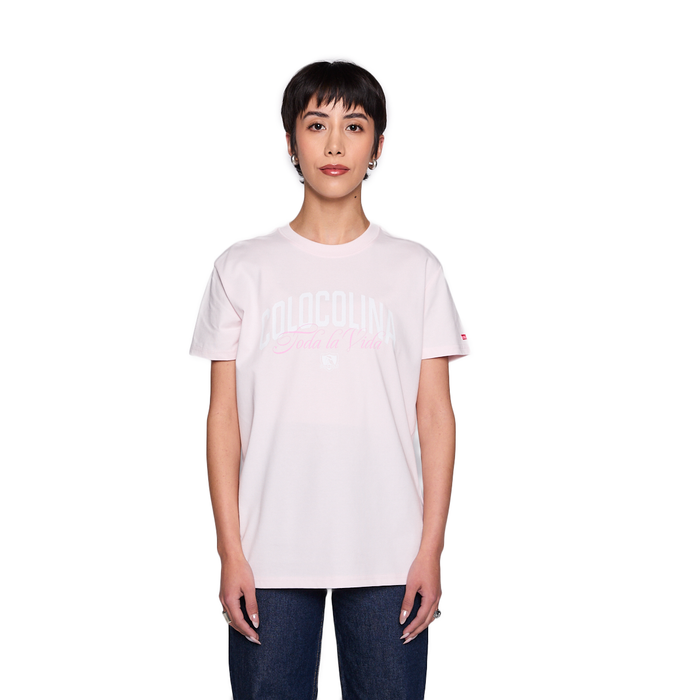 Polera Colo Colo Urbano Mujer Colocolina Toda La Vida Rosado
