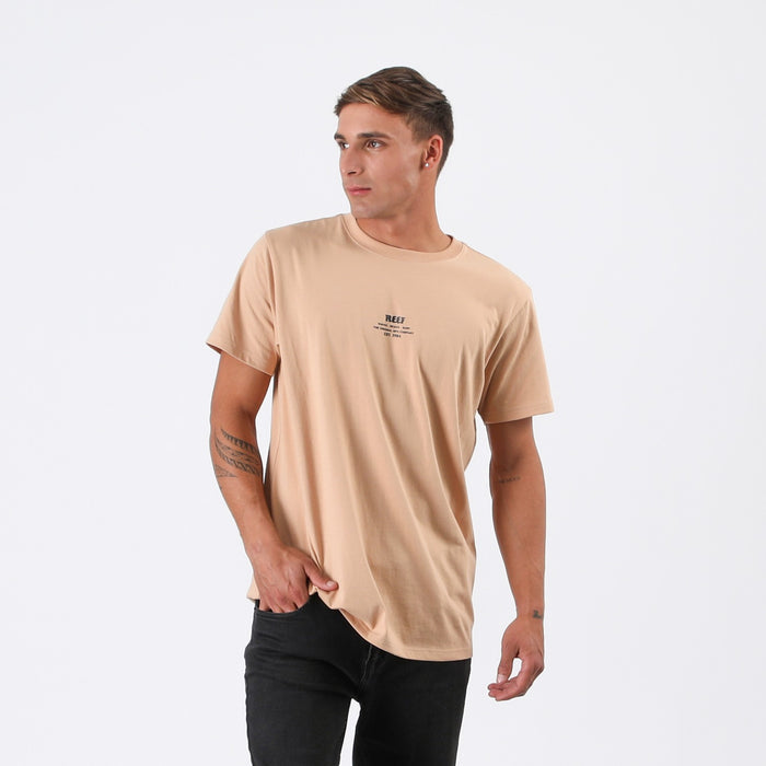 Polera Reef Men Print Beige