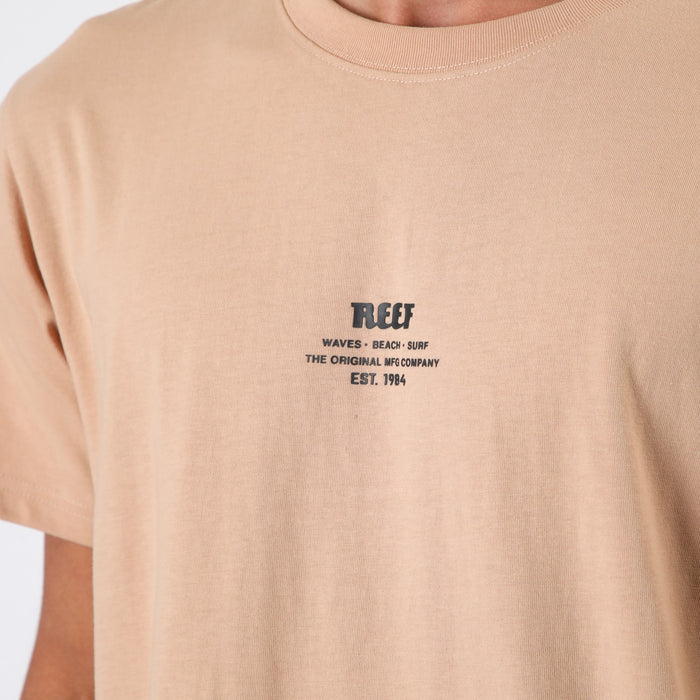 Polera Reef Men Print Beige