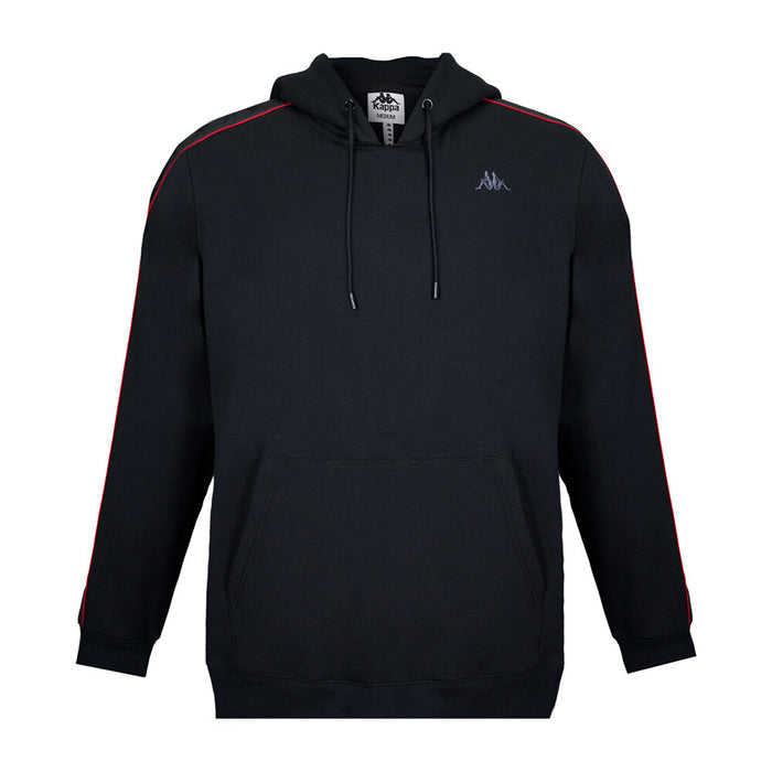 Polerón Kappa Men Hoodie Black Grey Red